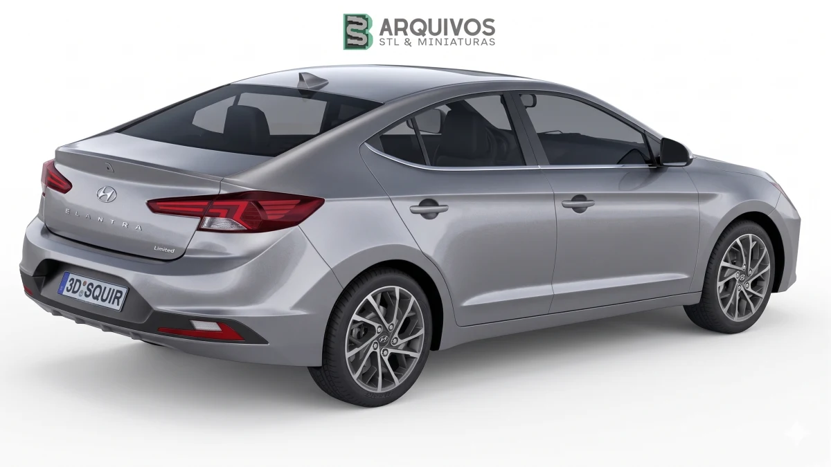Modelo 3D STL - Hyundai Elantra 2019 — foto 4